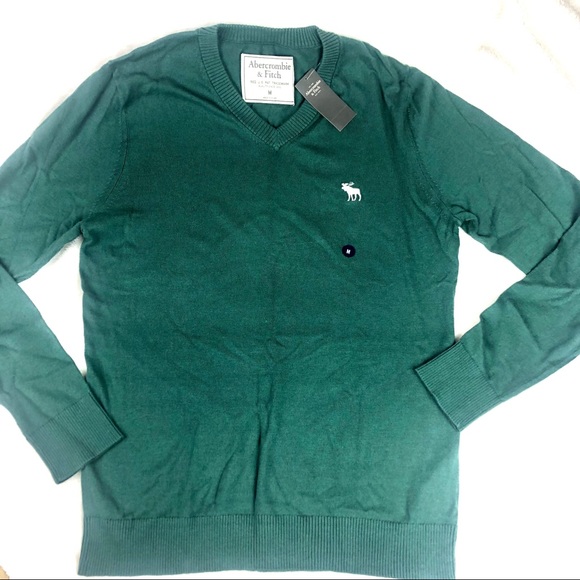 NWT Abercrombie & Fitch Mens Soft V-Neck Sweater - Picture 11 of 12